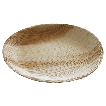 Abena Plates, Round, Eco-Friendly Palm Leaves, Large - 10 Diameter, PK100 132377